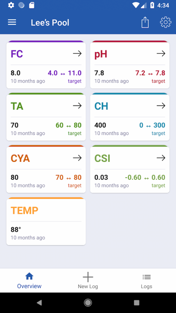 PoolMath App from Google Play