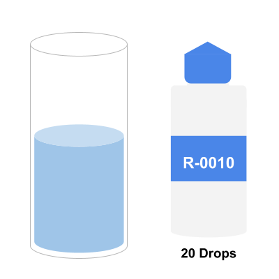 add 20 drops of R-0010 reagent