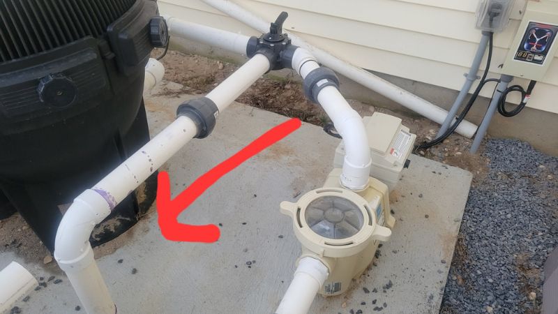 three-way diverter valve that connects to a waste line