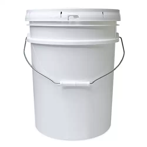 5-Gallon White Bucket Pail