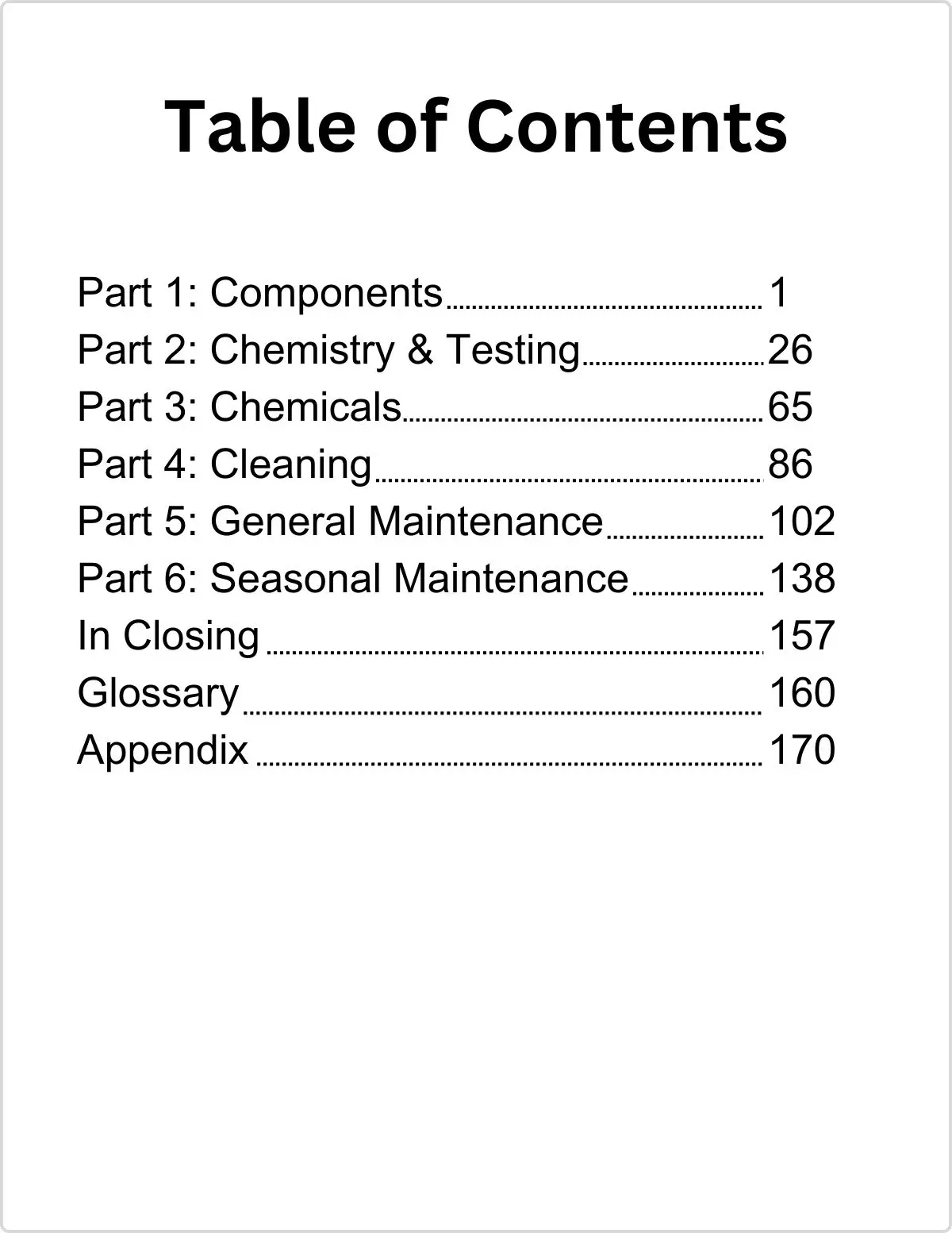 Excerpt of Water Balance eBook